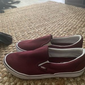 Burgundy vans